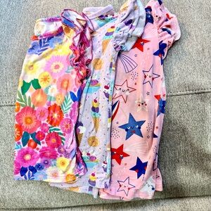Bundle 4T Little Sleepies Colorful Short Sleeve Tees